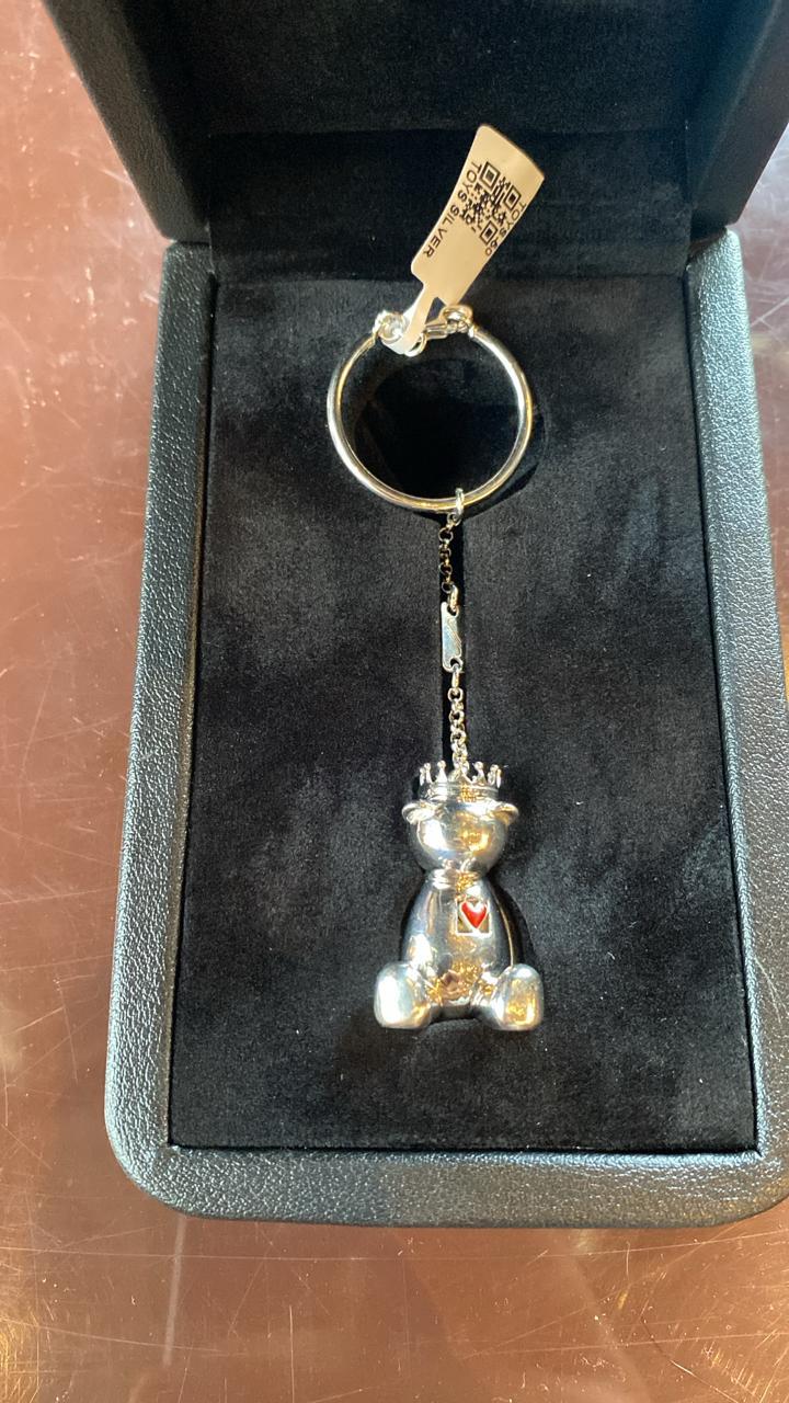 Silver Giving Fudge Keychain